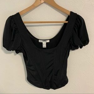 NEW Revamped black bustier size xs